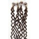 Micro ring human hair extensions 20 inch (50cm) curly