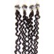 Micro ring human hair extensions 24 inch (60cm) curly