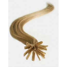 Vlasy evropského typu k prodlužování keratinem 50cm - světle hnědé