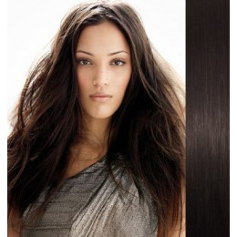 24 inch (60cm) Clip in human REMY hair - natural black