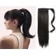 Human hair clip in ponytails / wraps 20 inch straight