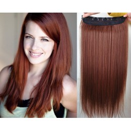 24 inches one piece full head 5 clips clip in hair weft extensions straight – platinum / light brown