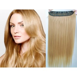 24 inches one piece full head 5 clips clip in kanekalon weft straight – light brown